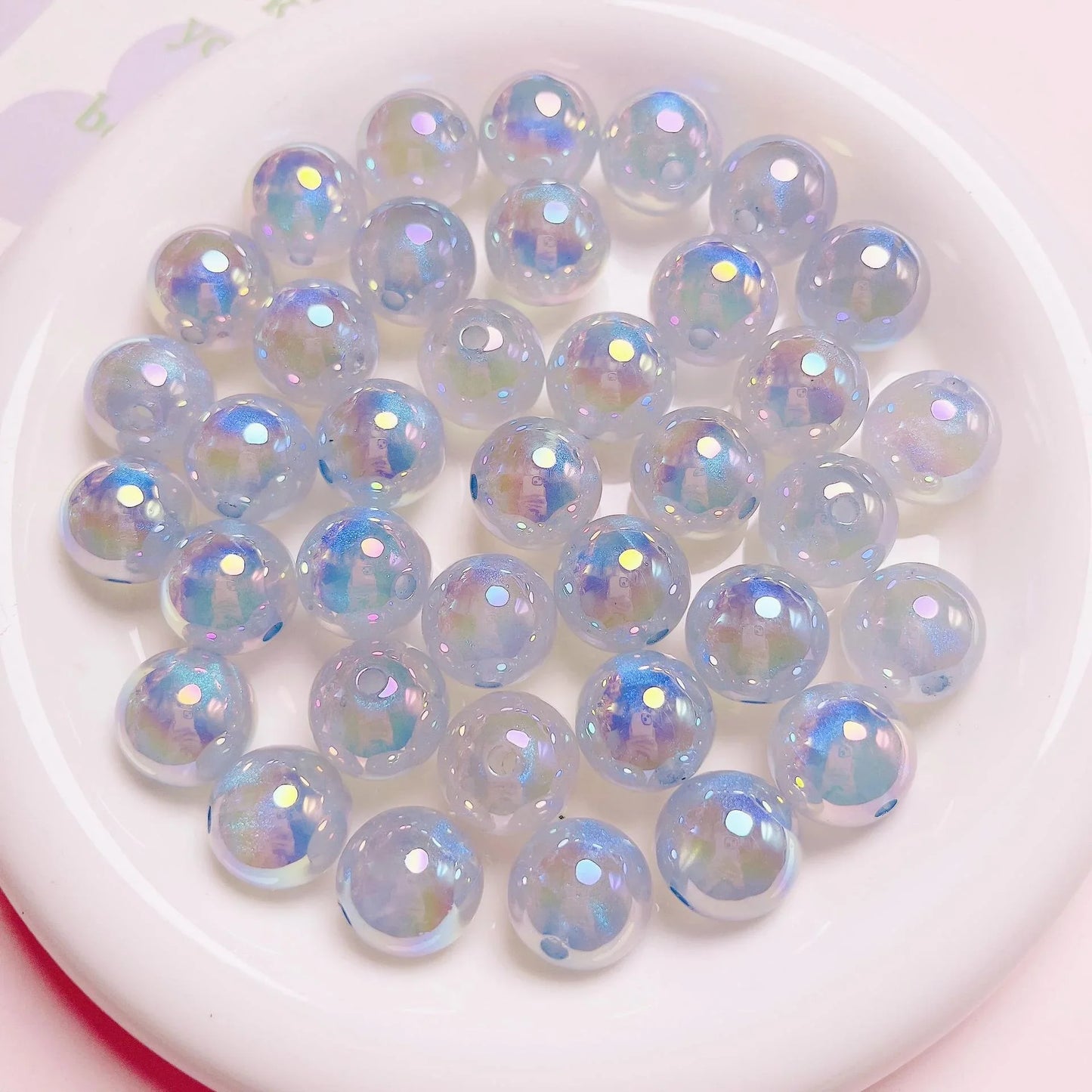 16mm UV Colored Luminous Streaming Beads