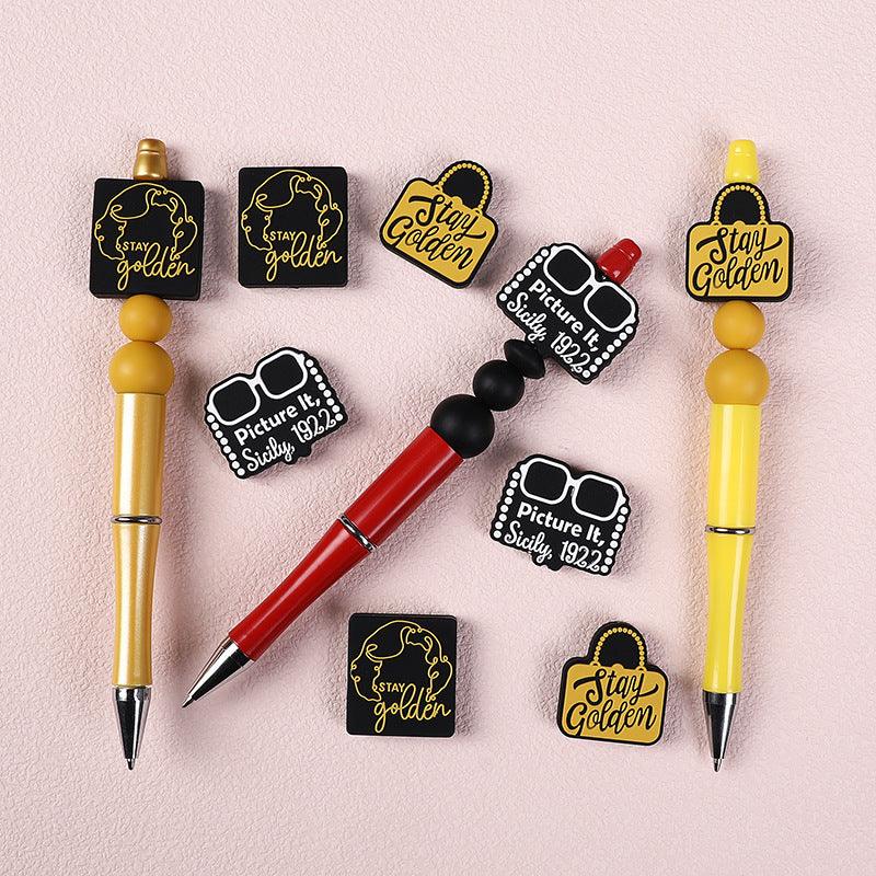 English Alphabet Camera Bag Silicone Focus Beads