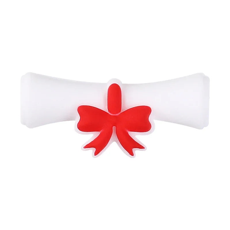 Graduation Season Theme Bachelor Hat Trophy 3D Silicone Focus Beads