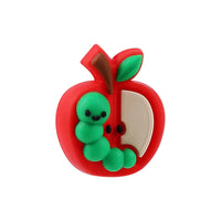3D Apple Bookworm