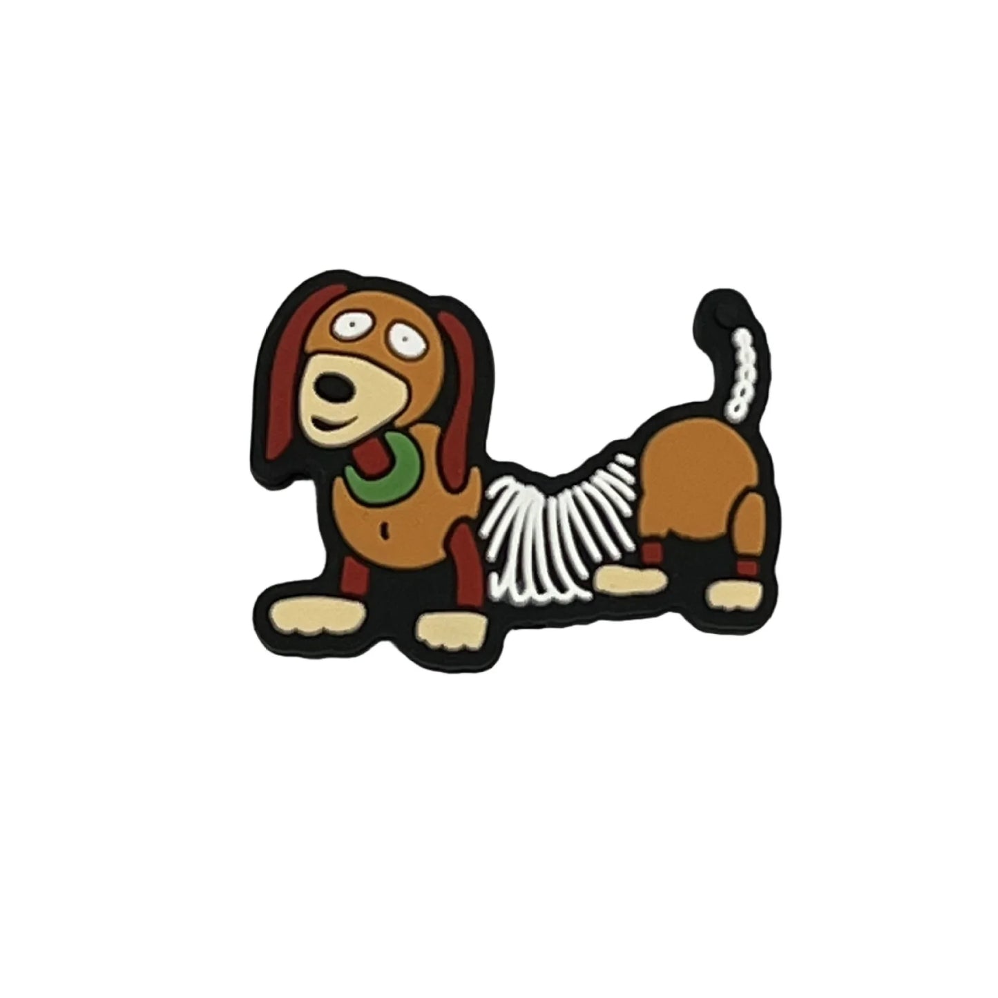 Cute Slinky Dog Wearing Colorful Clothes Hat and Headphones with Silicone Focus Beads