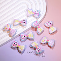 Pink cartoon bow