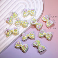 Cherry green bow