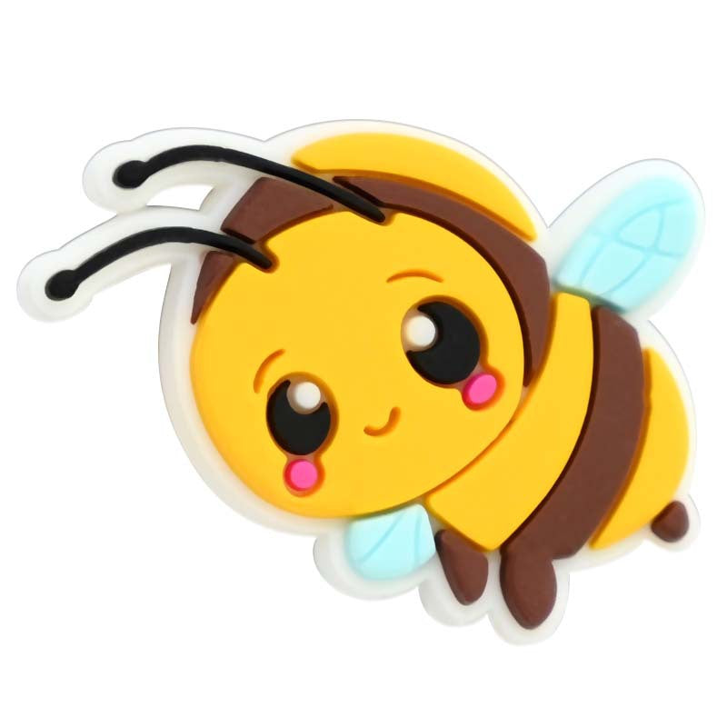 Cute Little Bee Silicone Focus Beads In Various Shapes