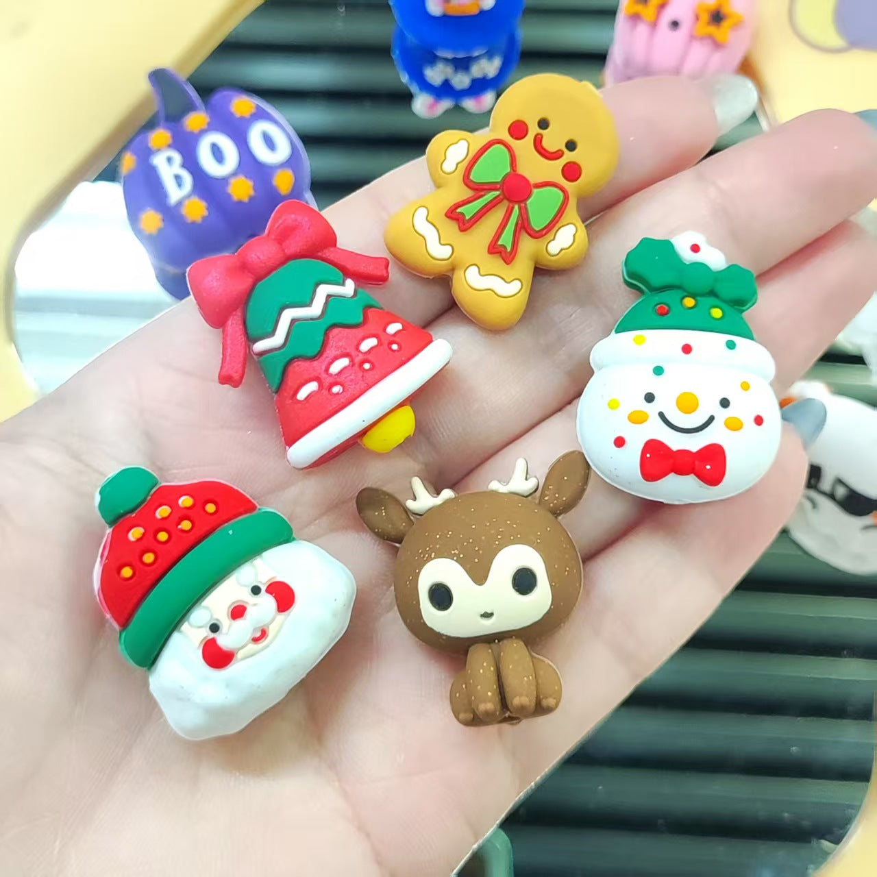 Christmas Silicone Beads Pen Focus Beads Scattered Beads