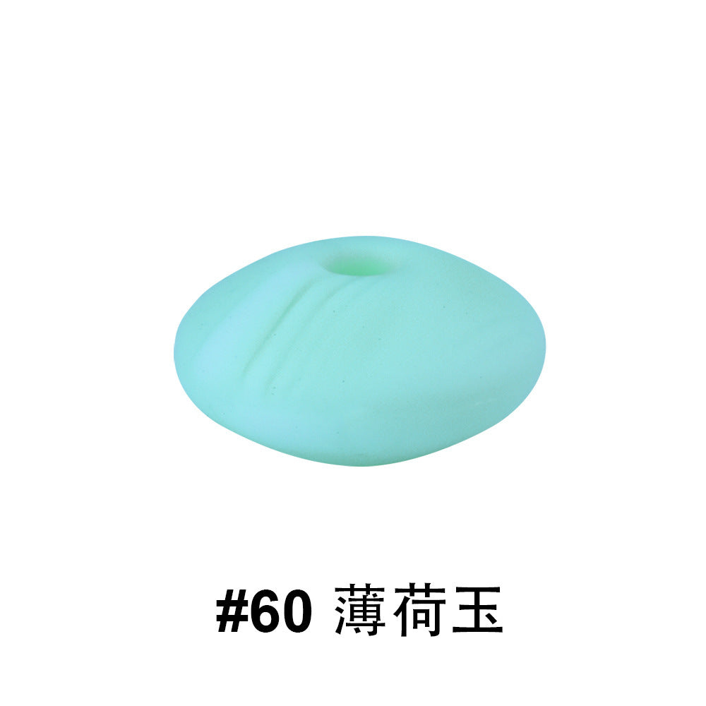 12mm Colored Flat Silicone Focal Beads | Silicone Focal Bead for DIY Keychain & Pen Wrap