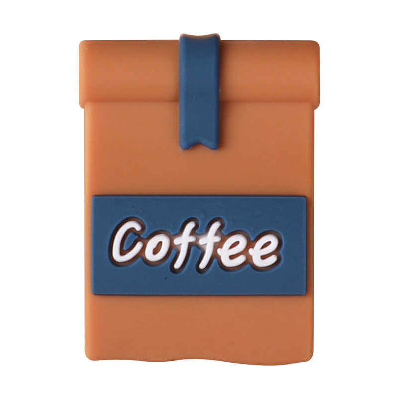 New 3D Coffee Cup Silicone Beaded Beads In Various Shapes