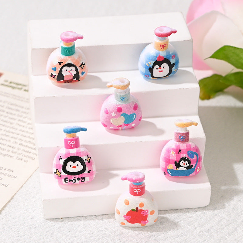 Mini Penguin Soap Bottle Acrylic Focal Beads | Acrylic Bead for DIY Bracelet Keychain Jewelry Making