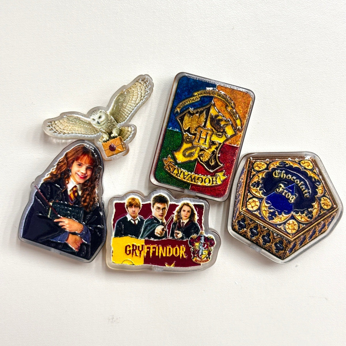 Magic Wizard Academy Acrylic Focal Beads, Fantasy Spell Book Owl & Potion Bottle Slide Beads for DIY Beadable Pens, Keychains & Bookish Crafts