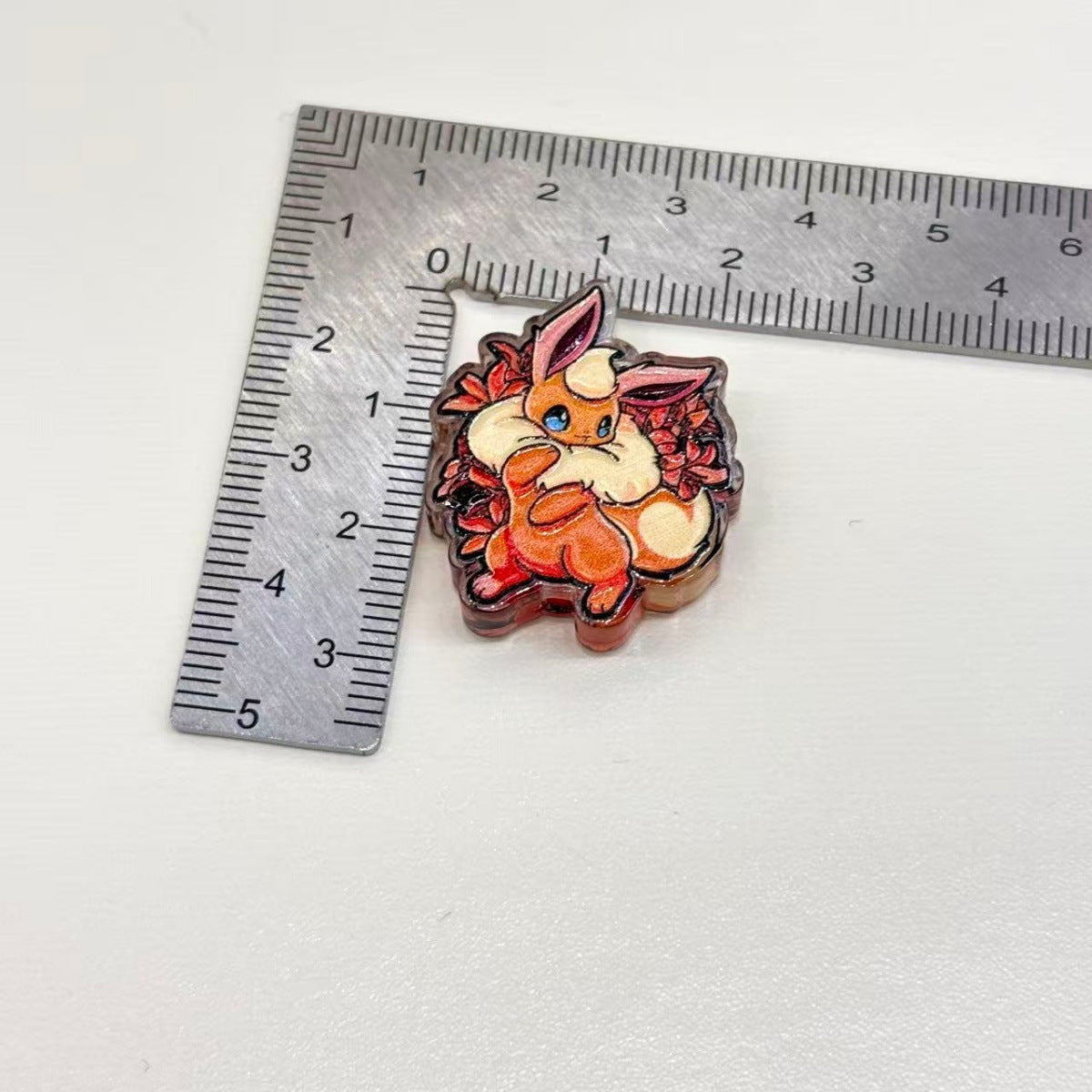 Cute Floral Elemental Fox Creatures Acrylic Focal Beads, Kawaii Anime Garden Blossom Charms for DIY Beadable Pens, Keychains & Wristlets