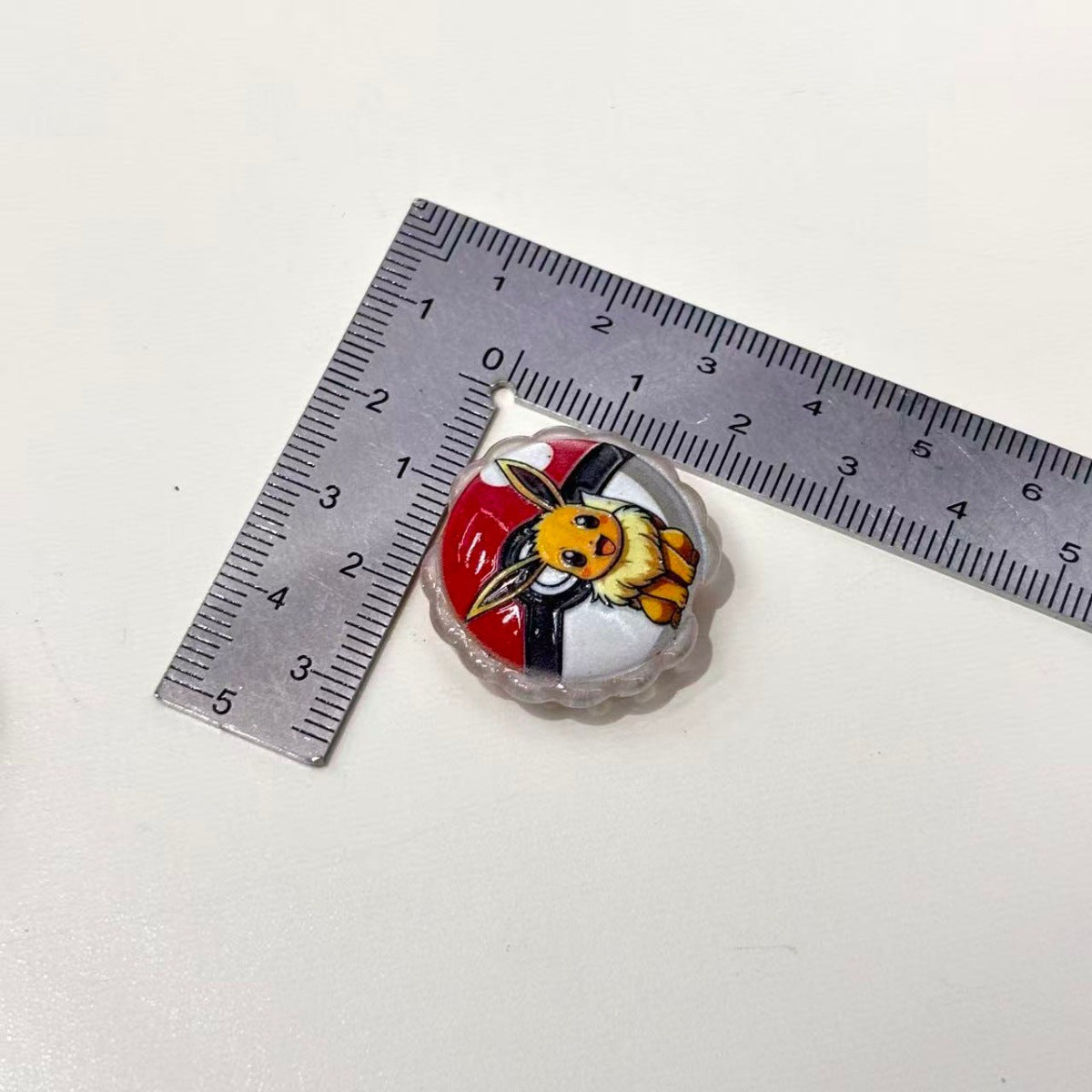 Anime Monster Ball Acrylic Focal Beads, Cute Pocket Monster Character Resin Beads for Beadable Pens, Keychains & DIY Crafts