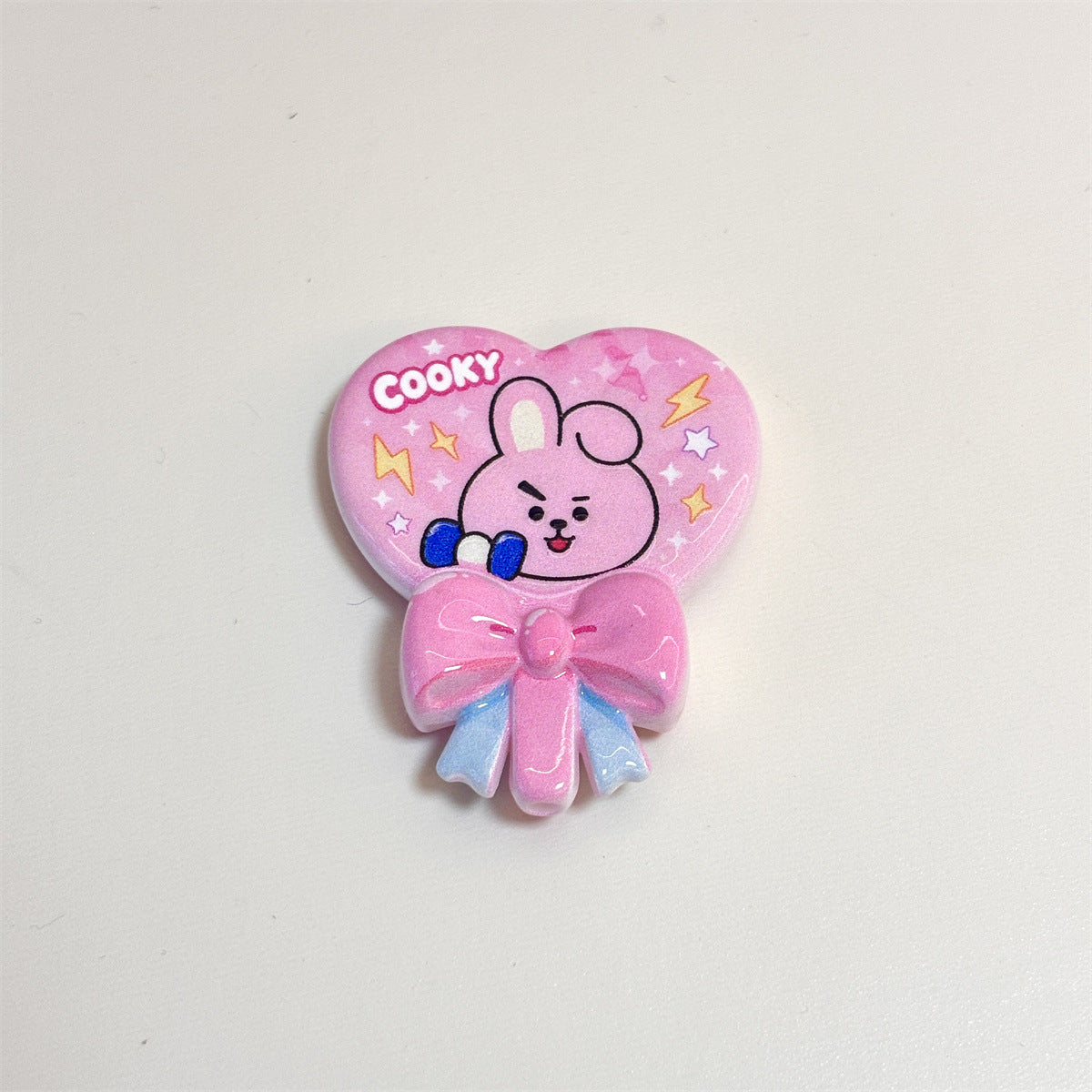 K-Pop Cartoon Friends Acrylic Focal Beads, Kawaii Heart Balloon & Ribbon Bow Beads for Beadable Pens, Keychains & Crafts