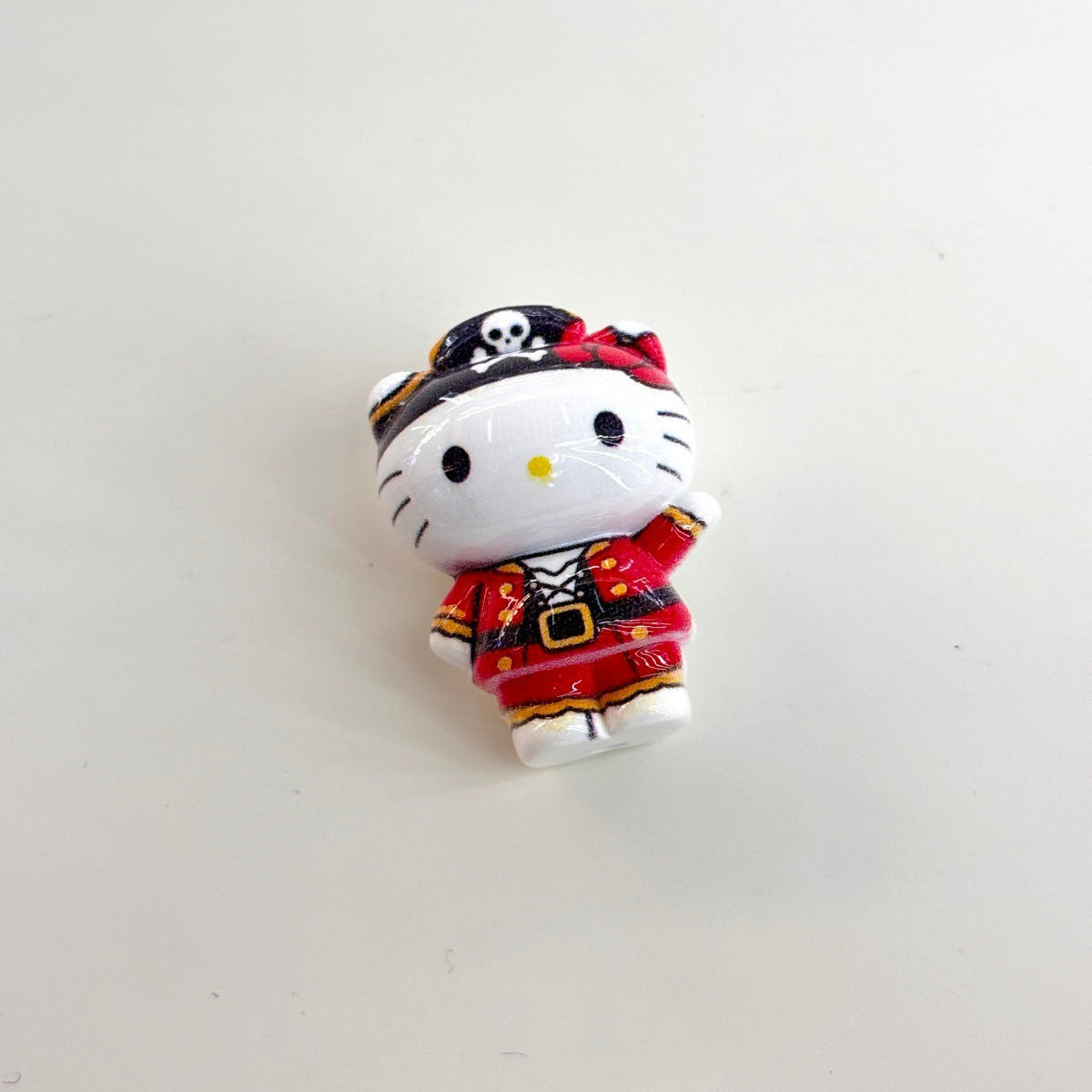 Nautical Pirate Kitty Acrylic Focal Beads, Sailor Captain & Eyepatch White Cat Beads for DIY Beadable Pens & Keychains