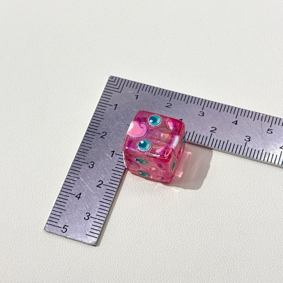 Translucent Anime Monster Cube Acrylic Focal Beads, Colorful Jelly Dice Expression Beads for DIY Beadable Pens & Keychains