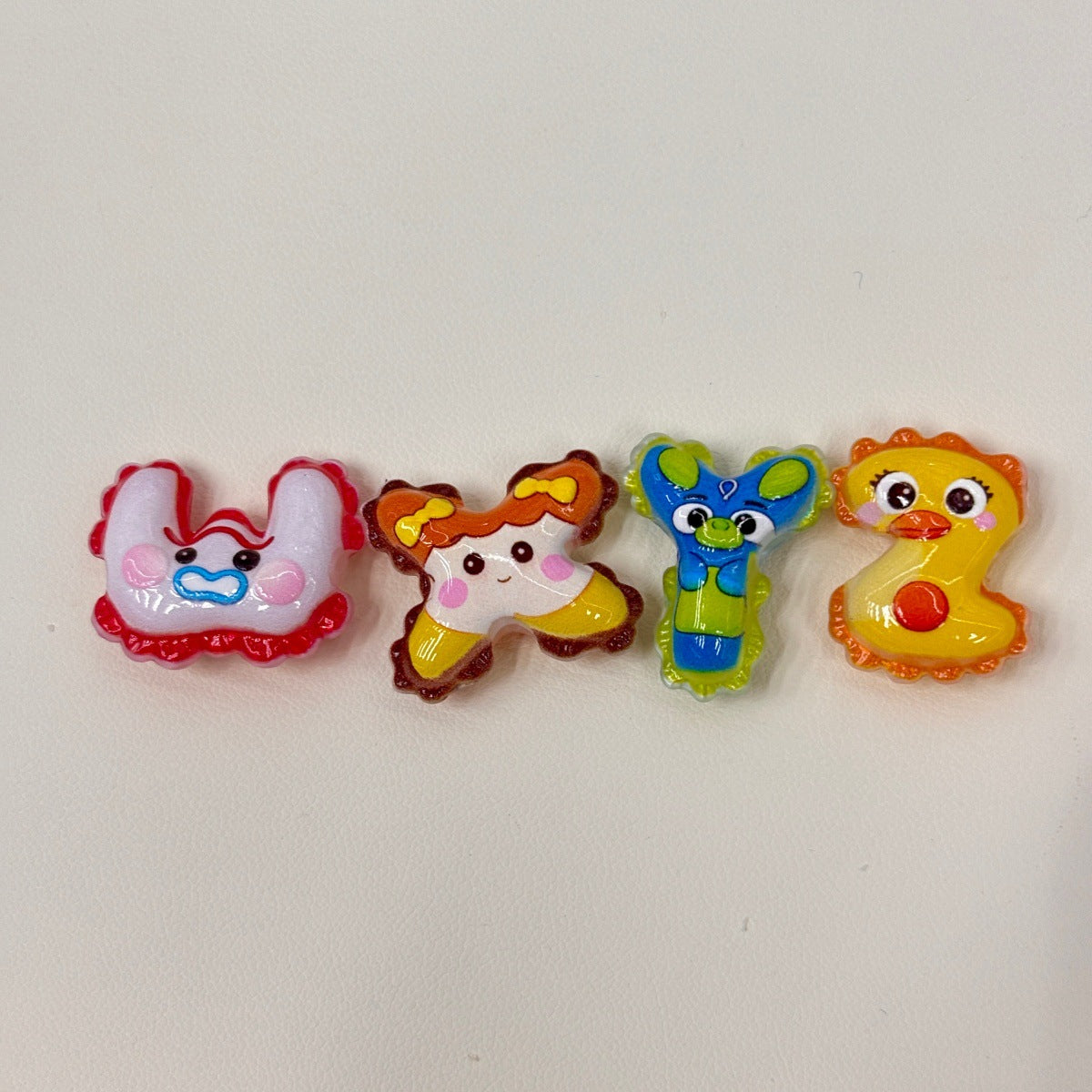 Toy Adventure Alphabet Acrylic Focal Beads, A-Z Puffy Balloon Initial Beads for DIY Beadable Pens, Keychains & Name Charms