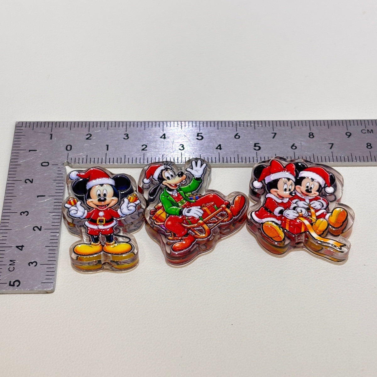 Magical Mouse Christmas Acrylic Focal Beads, Retro Holiday Pals & Santa Sleigh Beads for DIY Beadable Pens & Keychains