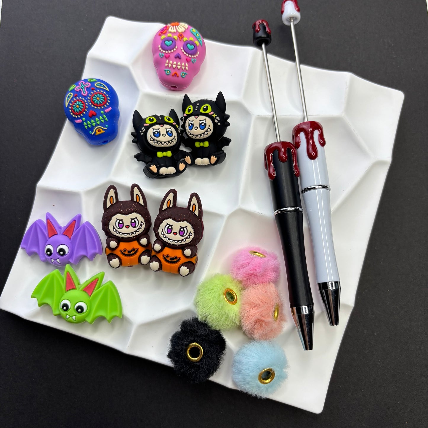 Halloween Series Bead Pen Beaded Silicone Bead Set