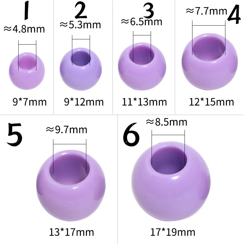 acrylic beads Macaroon random color