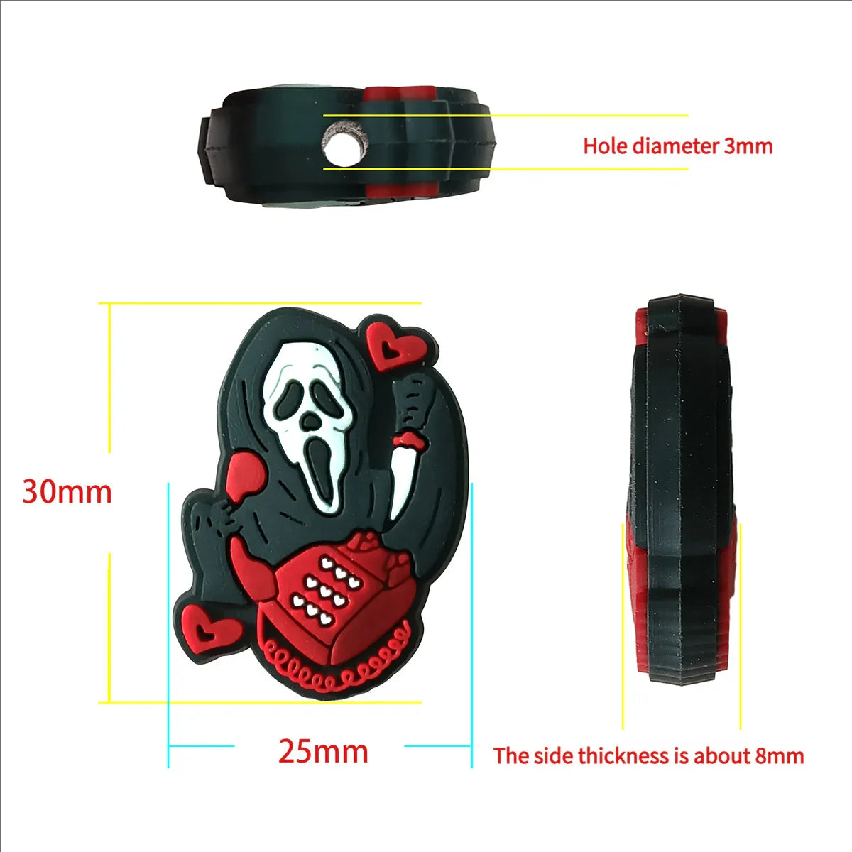 Halloween Cartoon Bead Pen Silicone Focus Beads