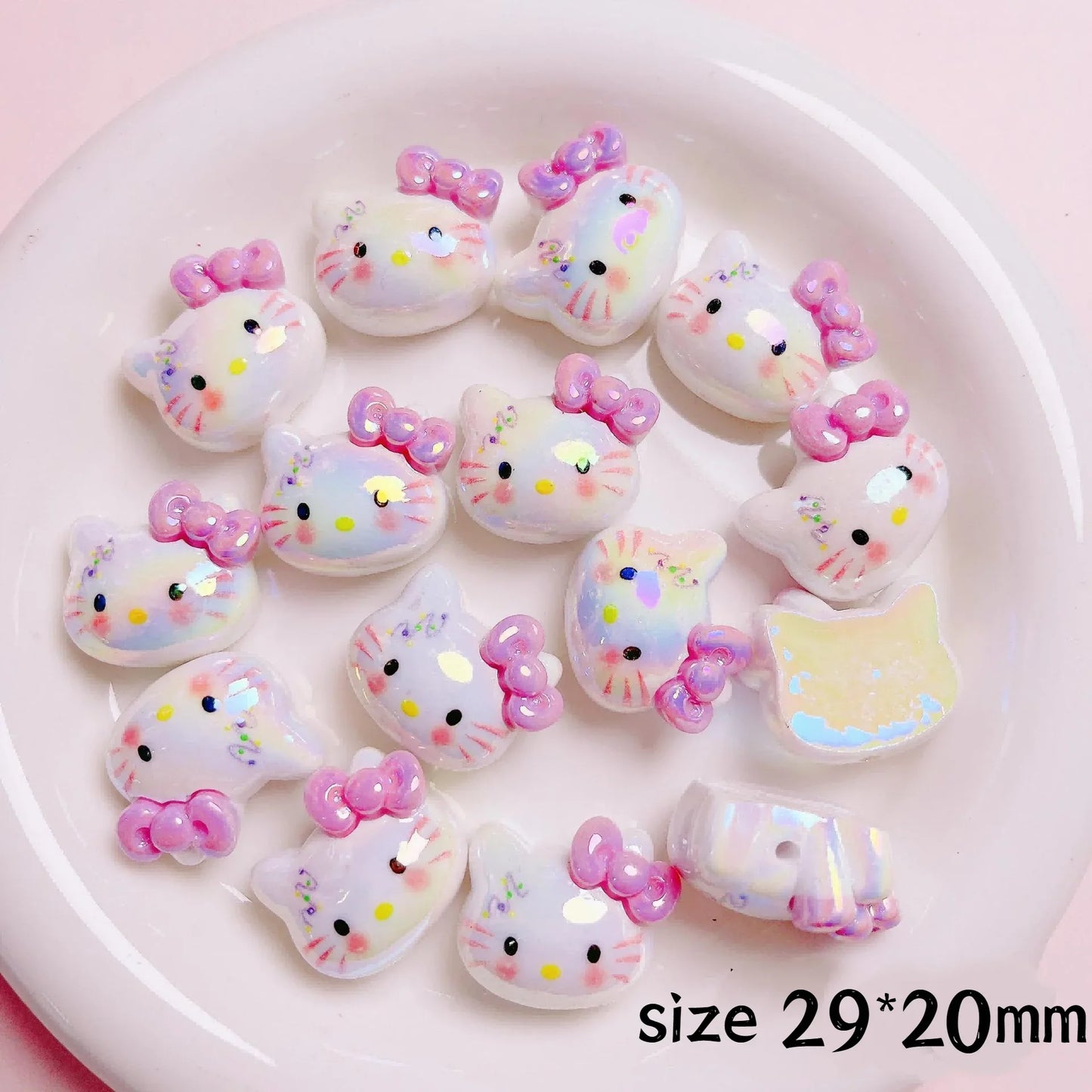 Cute Cartoon Sanrio Resin Straight Hole Beads