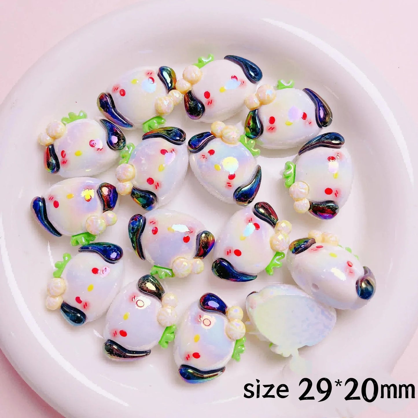 Cute Cartoon Sanrio Resin Straight Hole Beads