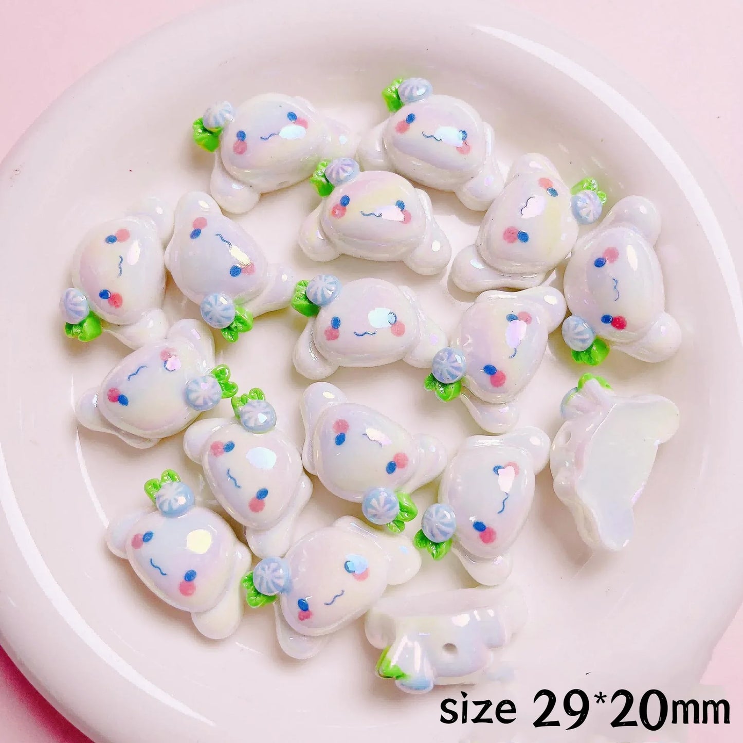 Cute Cartoon Sanrio Resin Straight Hole Beads