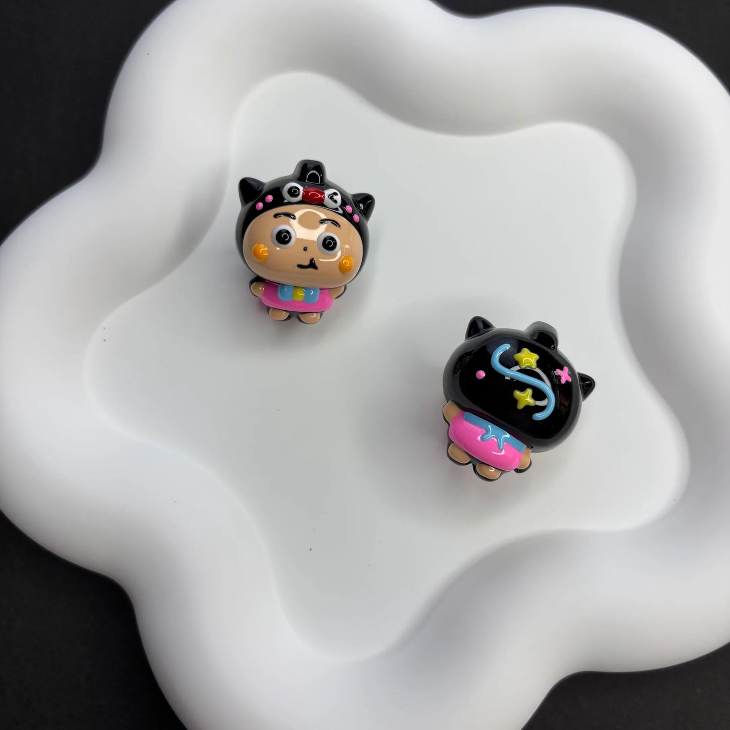 Cartoon Sanri Acrylic 3D Three-dimensional Glossy Hand-painted Beads
