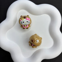 Kitty brown Powder Bow