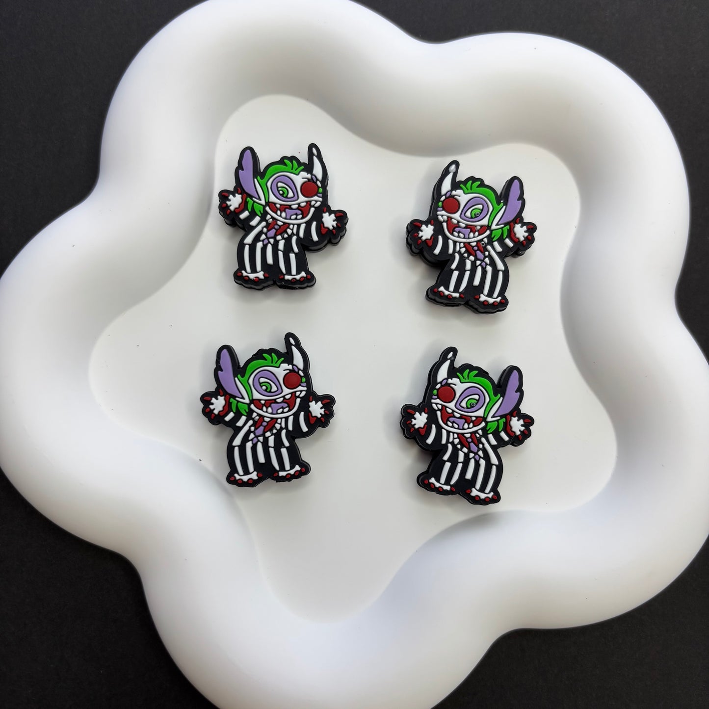 Stitc the Clown Halloween Silicone Focal Beads - Beadable Cat