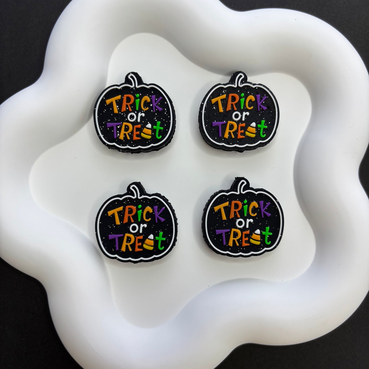 Halloween Horror Pumpkin Silicone-focal-beads - Beadable Cat