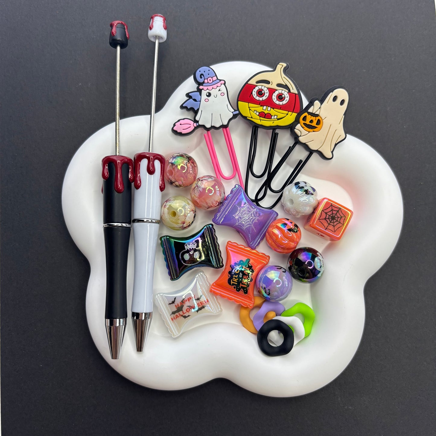 Halloween Series Bead Pen Beaded Silicone Bead Set