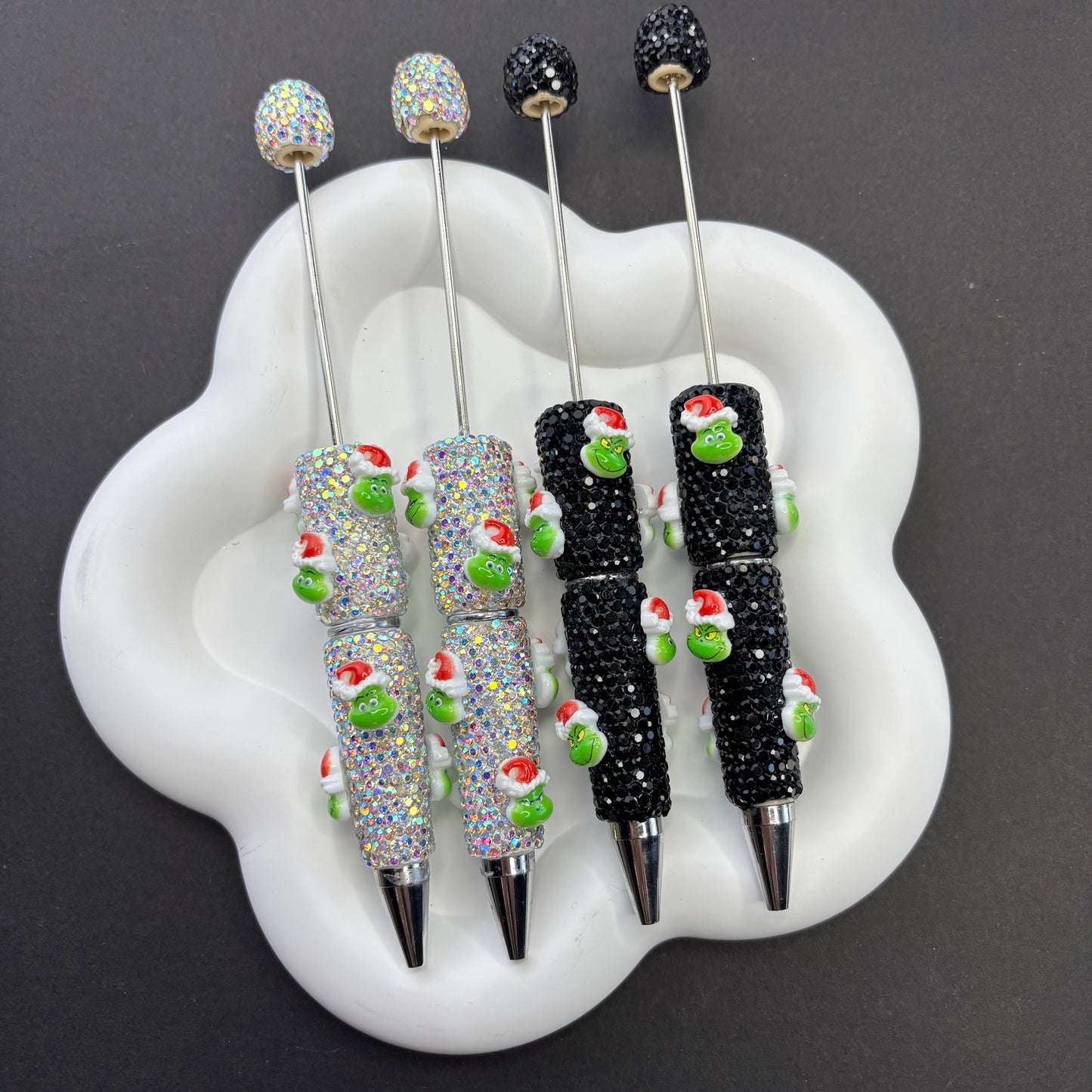 Christmas Handmade Beaded Pens - Beadable Cat