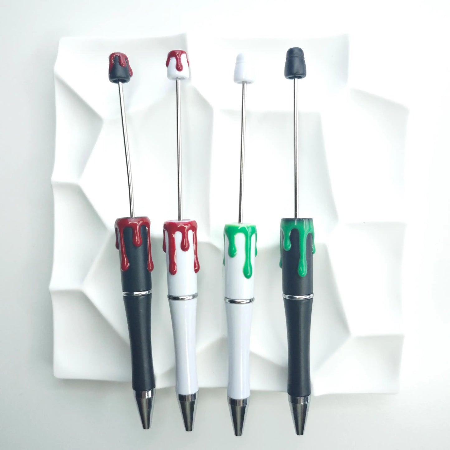 Handmade Halloween bloody pens, red blood and green blood