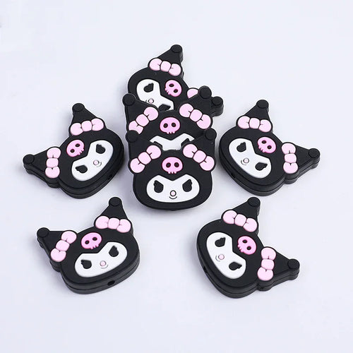 Sanrio Kulomi silicone beads diy bead pen jewelry silicone beads cartoon loose beads