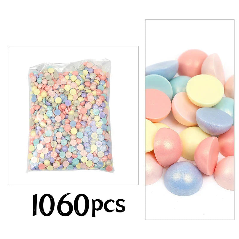 Acrylic mixed color beads plastic love five-pointed star through hole beads 500G