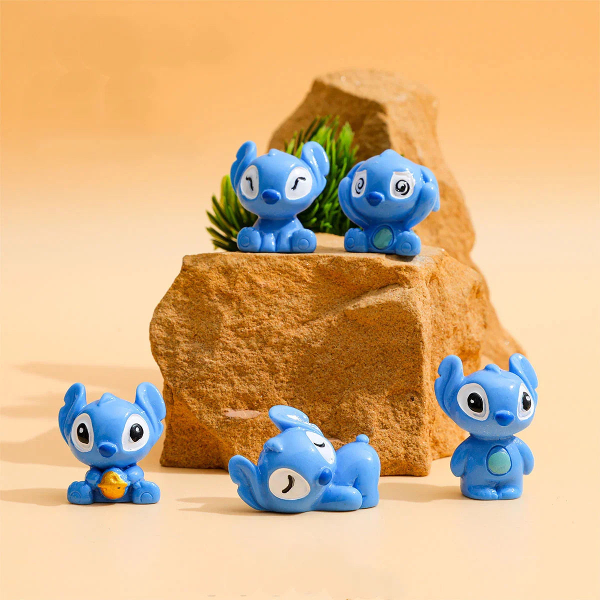 3D Cartoon Resin Cute Stitc In Different Poses