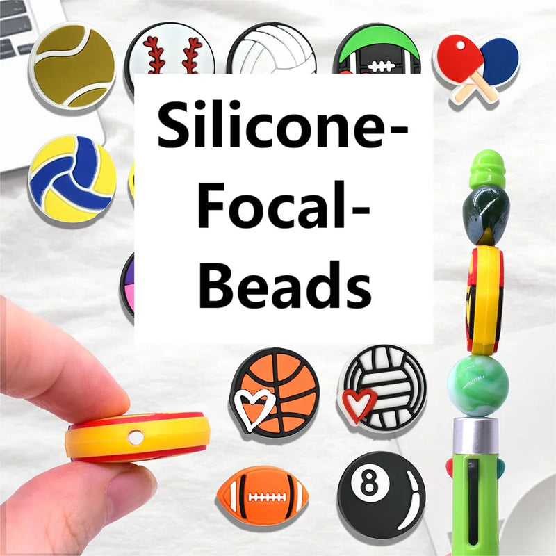 Silicone Focal Beads for Beadable Pens | Character Beads | BeadableCat