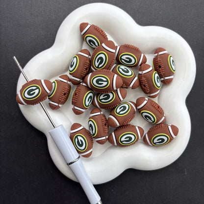 NFL Team Focal Beads for Beadable Pens - Silicone | NFL Team Beads
