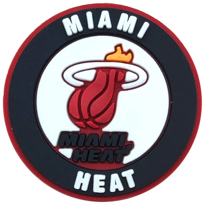 Silicone Focal Beads 3D  NBA team logo | DIY Sports Fan Bracelet & Keychain Craft Bead