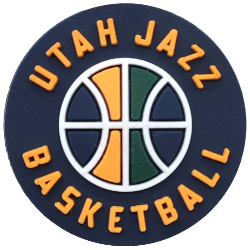 Silicone Focal Beads 3D  NBA team logo | DIY Sports Fan Bracelet & Keychain Craft Bead