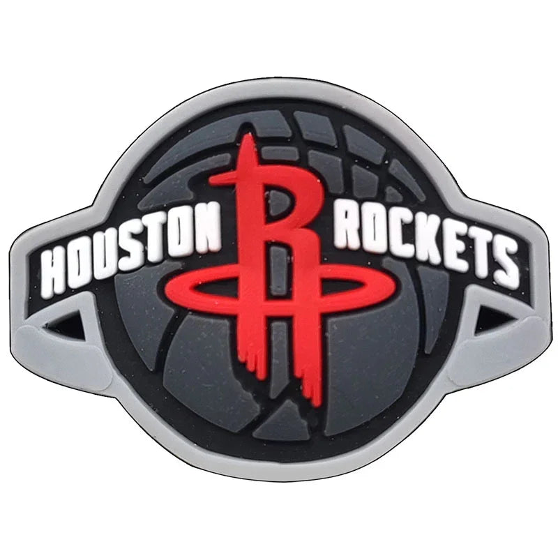 Silicone Focal Beads 3D  NBA team logo | DIY Sports Fan Bracelet & Keychain Craft Bead