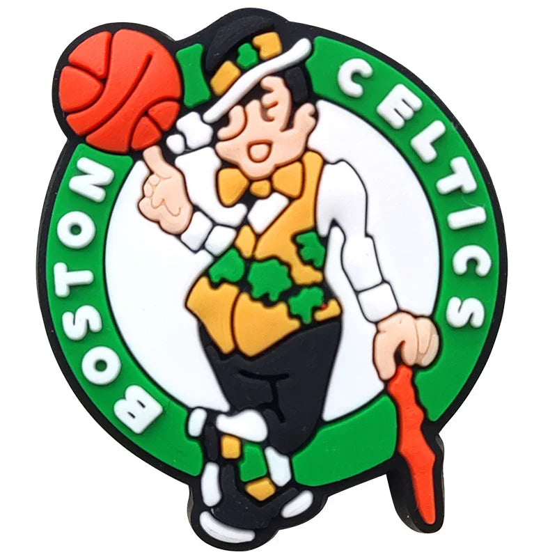 Silicone Focal Beads 3D  NBA team logo | DIY Sports Fan Bracelet & Keychain Craft Bead