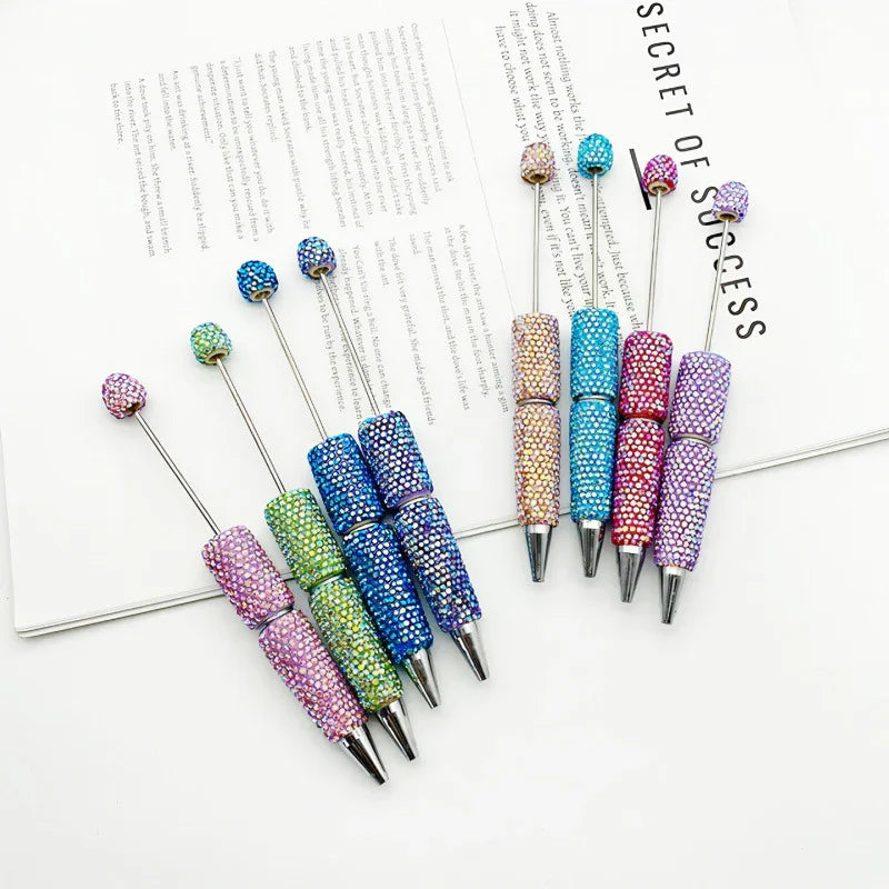 DIY electroplated diamond bead pen UV colorful ballpoint pen | DIY Beadable Pen Craft Gift Idea