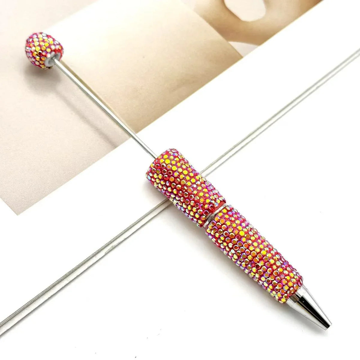 DIY electroplated diamond bead pen UV colorful ballpoint pen | DIY Beadable Pen Craft Gift Idea