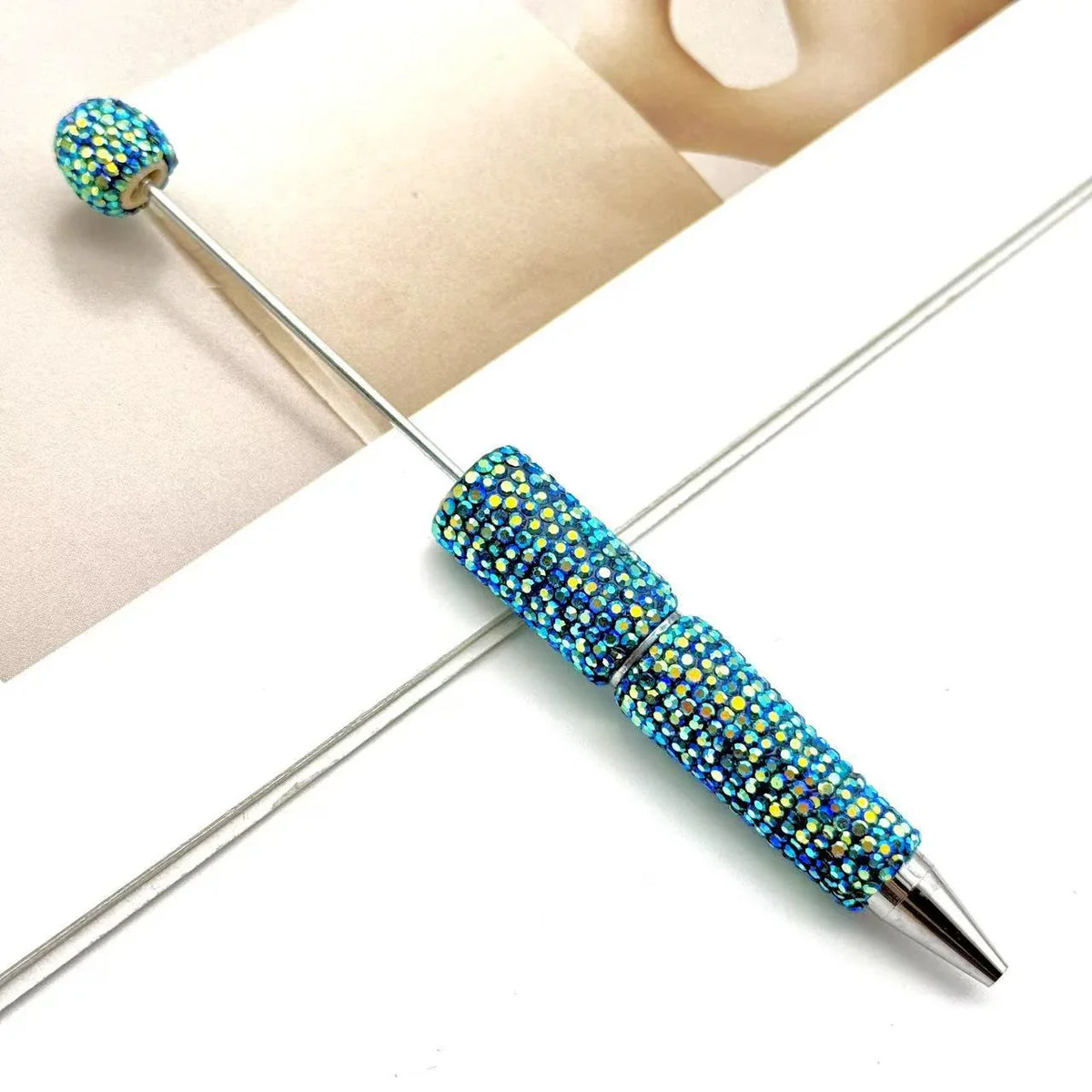 DIY electroplated diamond bead pen UV colorful ballpoint pen | DIY Beadable Pen Craft Gift Idea