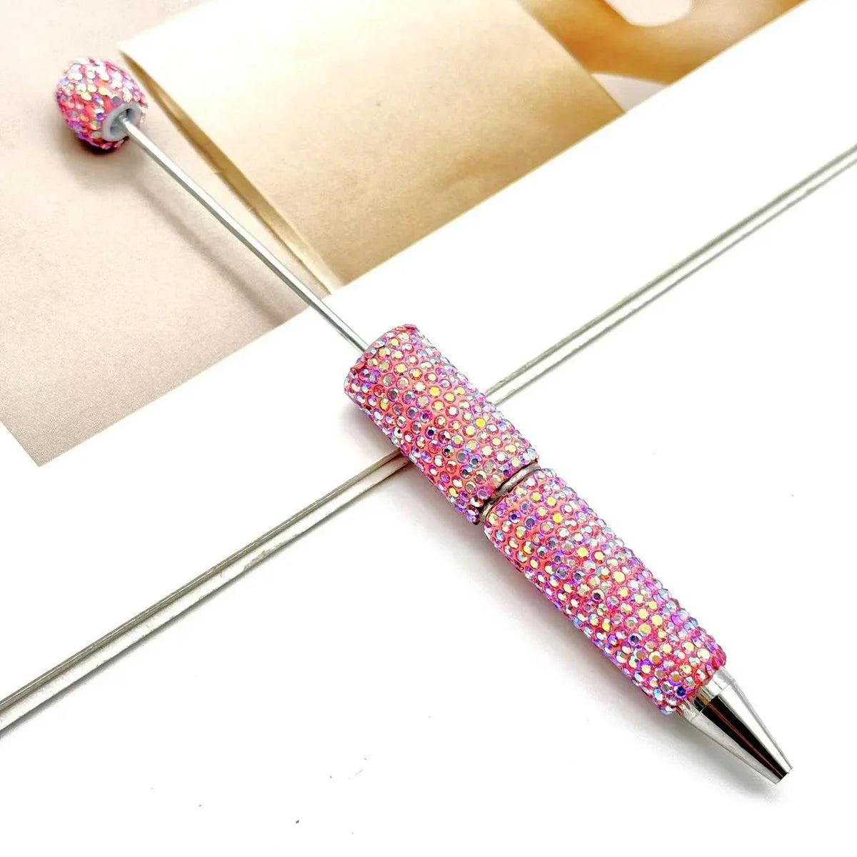 DIY electroplated diamond bead pen UV colorful ballpoint pen | DIY Beadable Pen Craft Gift Idea