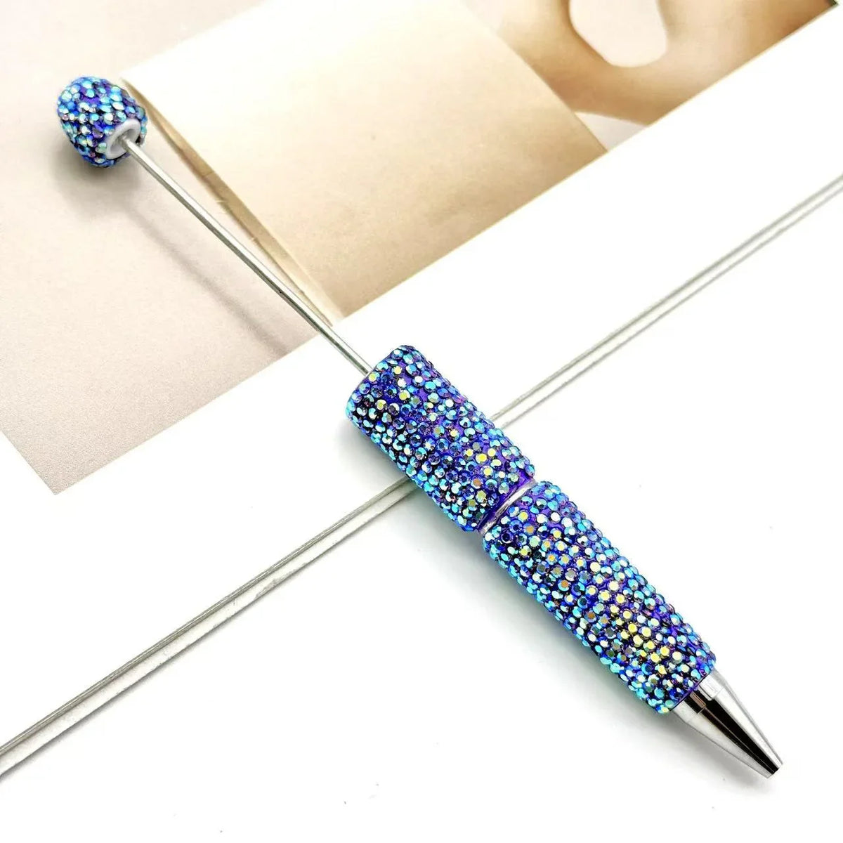 DIY electroplated diamond bead pen UV colorful ballpoint pen | DIY Beadable Pen Craft Gift Idea