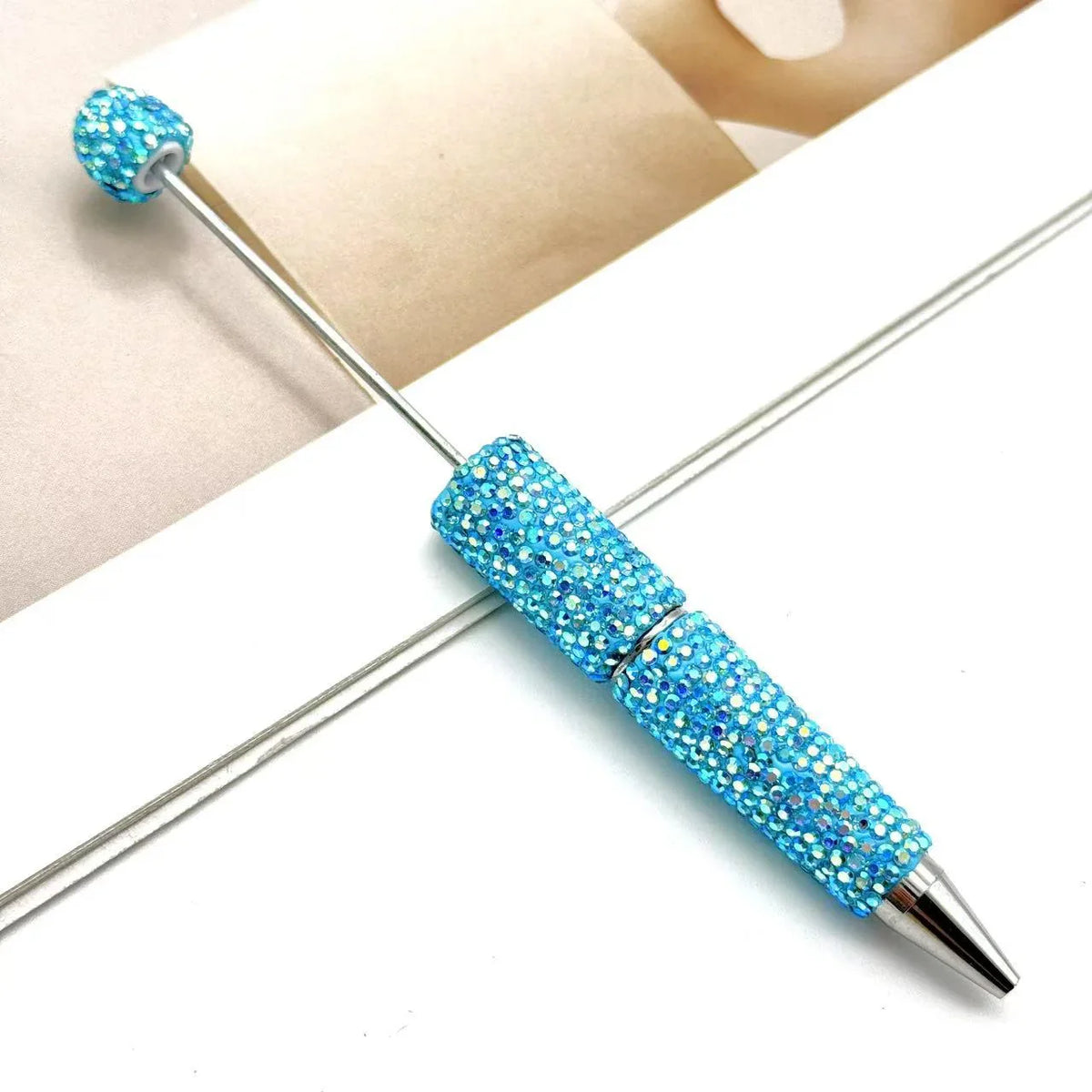 DIY electroplated diamond bead pen UV colorful ballpoint pen | DIY Beadable Pen Craft Gift Idea
