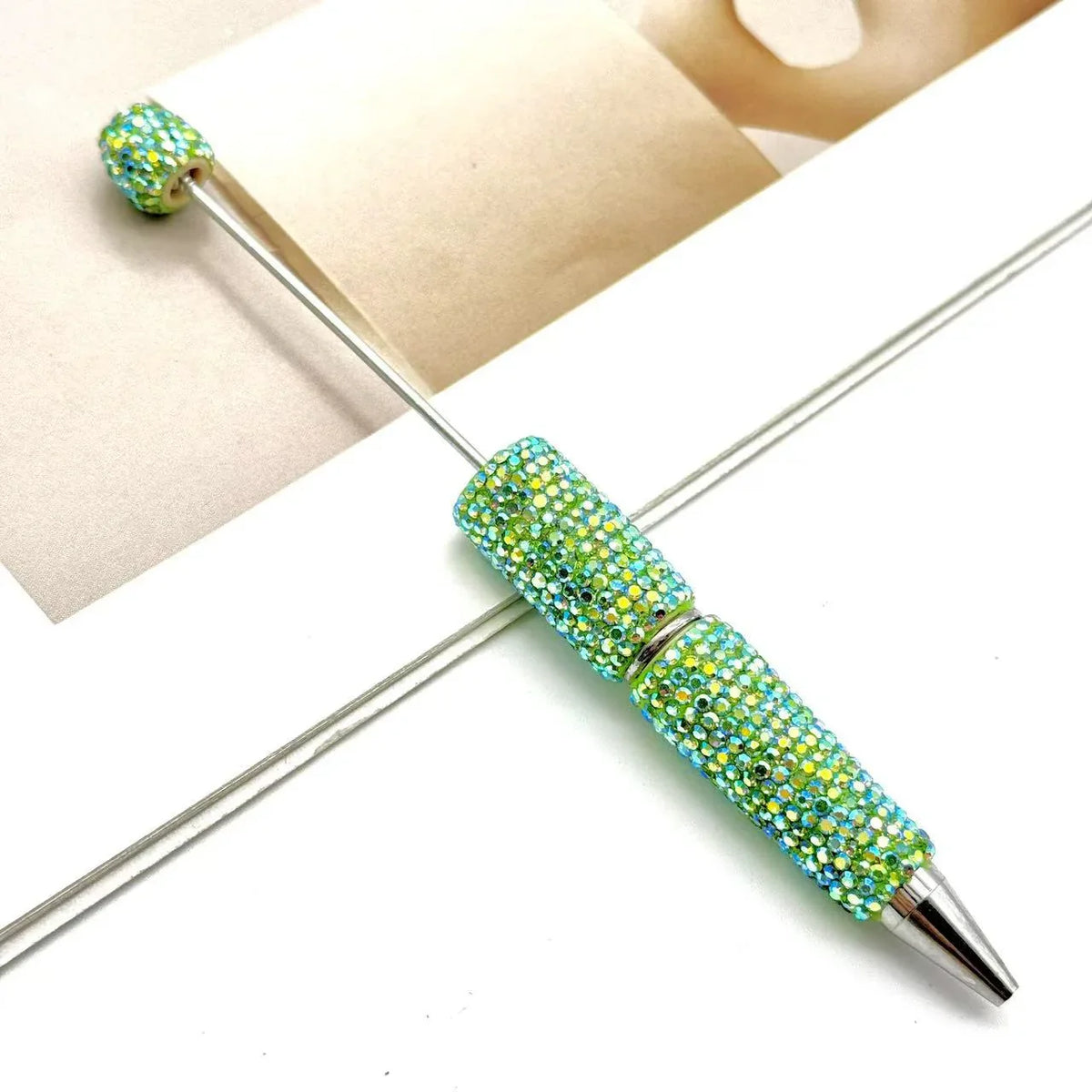 DIY electroplated diamond bead pen UV colorful ballpoint pen | DIY Beadable Pen Craft Gift Idea