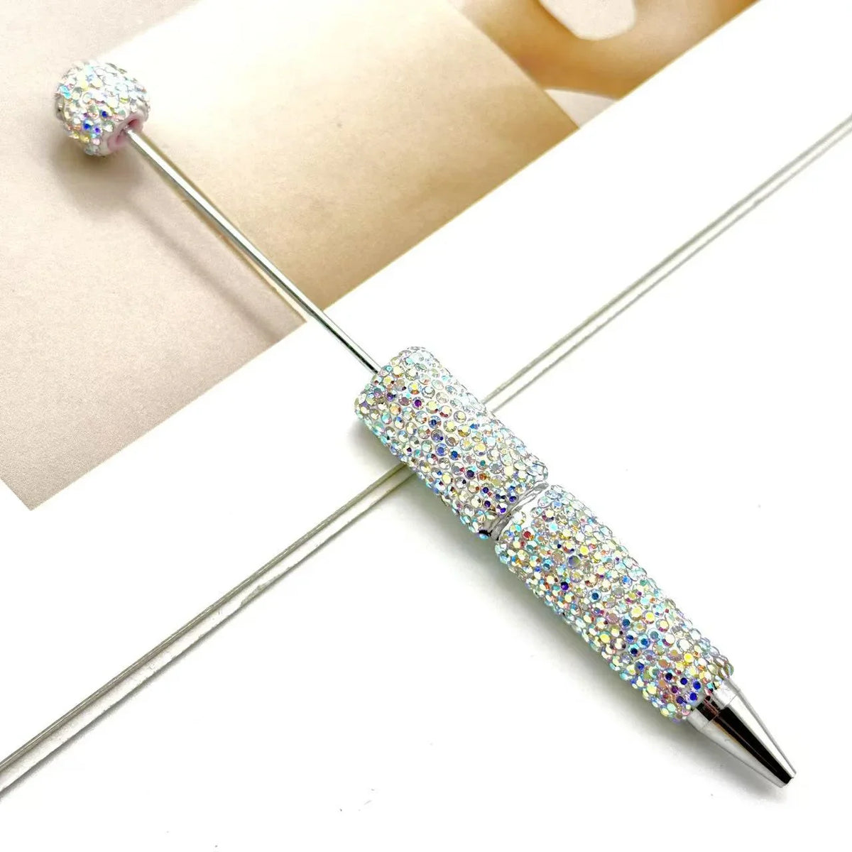 DIY electroplated diamond bead pen UV colorful ballpoint pen | DIY Beadable Pen Craft Gift Idea